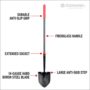 Round Point Boron Steel Shovel – Corona – 60″